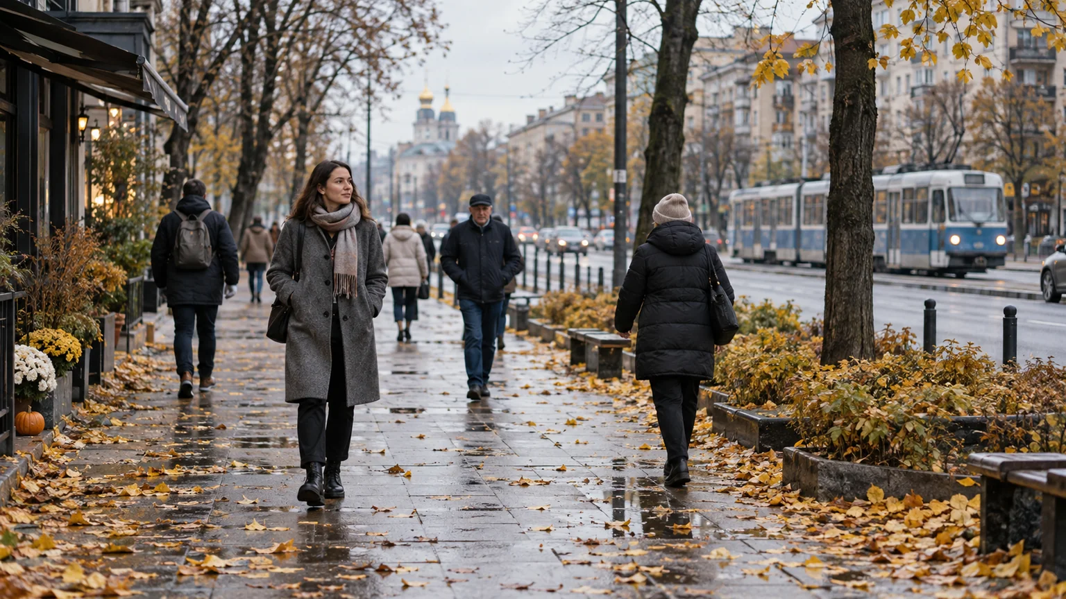 Зміни у листопаді — Ілюстрація, згенерована ШІ